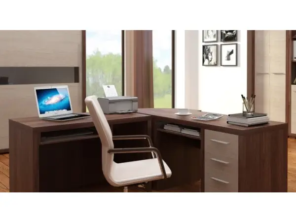 VEGAS V-28 biurko z szufladami santana ciemna